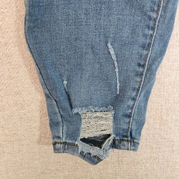 Womens Beyond Us Distressed Jeans Size 20 Blue 3 Button Closure - Picture 5 of 10
